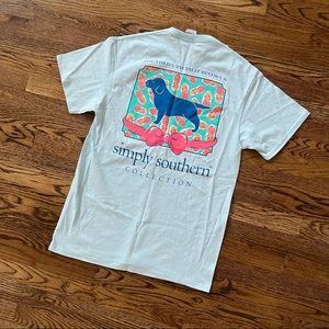 NWT Simply Southern Prep Pup Tee in Bubbles